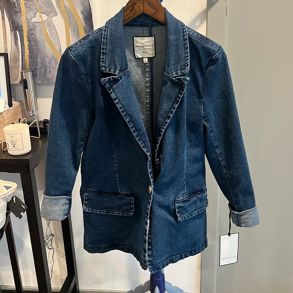 Denim blazer